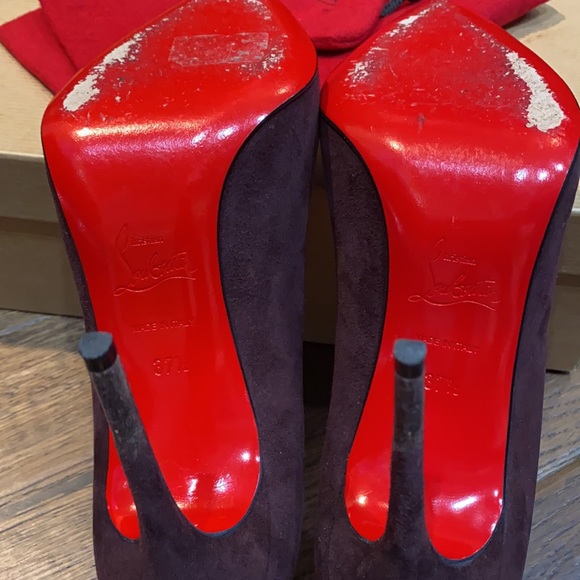 Christian Louboutin Pigalle Follies Suede 37.5 - Picture 4 of 10